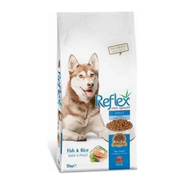 Reflex Balıklı ve Pirinçli Yetişkin Köpek Maması 15kg ürün görseli