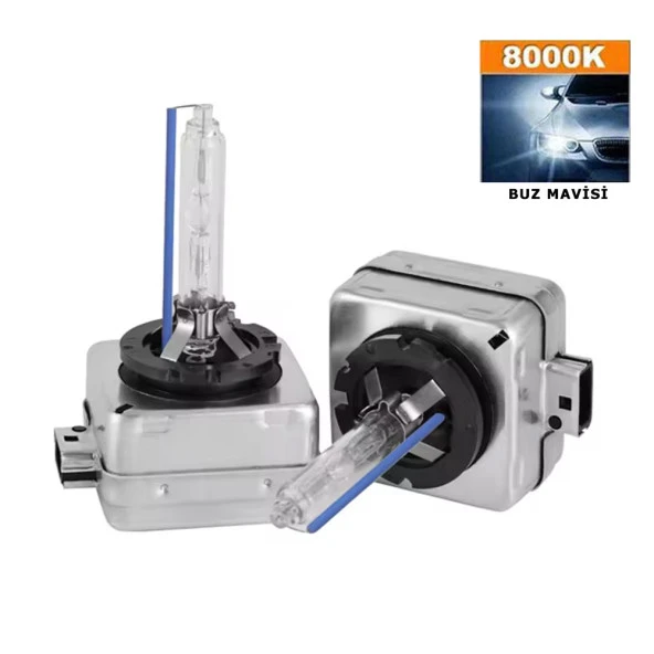Tecnopoint D1S / D1R 8000K Buz Mavisi HID Xenon Ampul 2 Adet