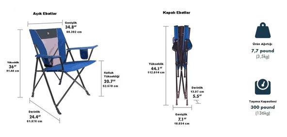 Gci Outdoor Comfort Pro Chair™ Katlanır Kamp Sandalyesi - 5