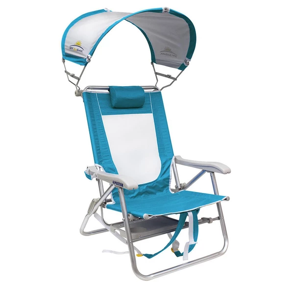 Gci Outdoor SunShade Big Surf 4 Kademeli Güneşlikli Katlanır Plaj Sandalyesi