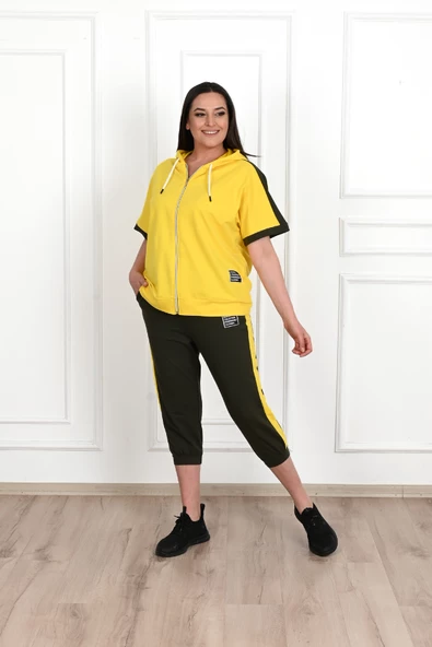 Kadın Büyük Beden Kaprili Takım 3703-23 - 12