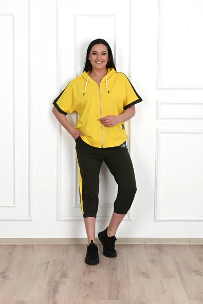 Kadın Büyük Beden Kaprili Takım 3703-23 - 10