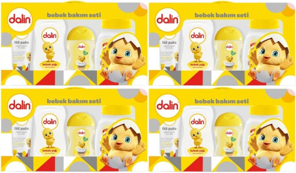 Dalin Bebek Bakım Seti 5 Parça (Kutulu) Yenidoğan Seti (4 Lü Set)