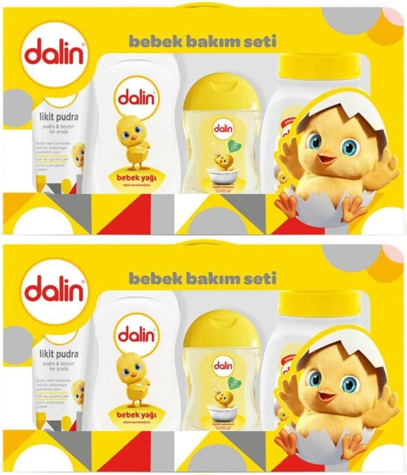 Dalin Bebek Bakım Seti 5 Parça (Kutulu) Yenidoğan Seti (2 Li Set)