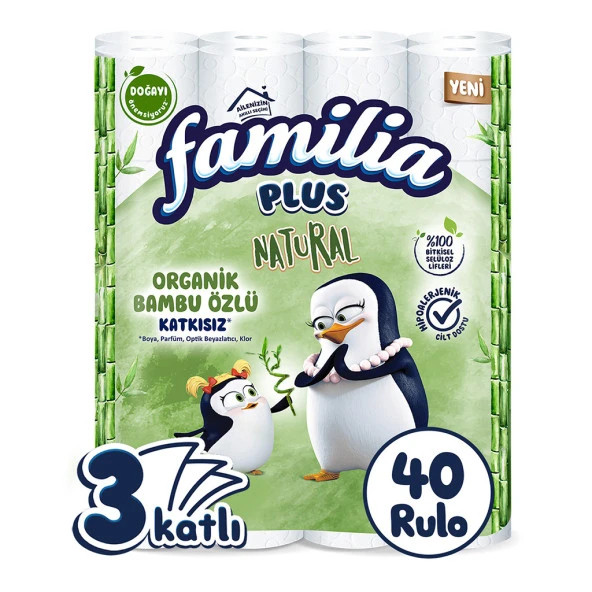 Familia Plus Natural 40'lı Tuvalet Kağıdı Familia Plus Natural 40'lı Tuvalet Kağıdı