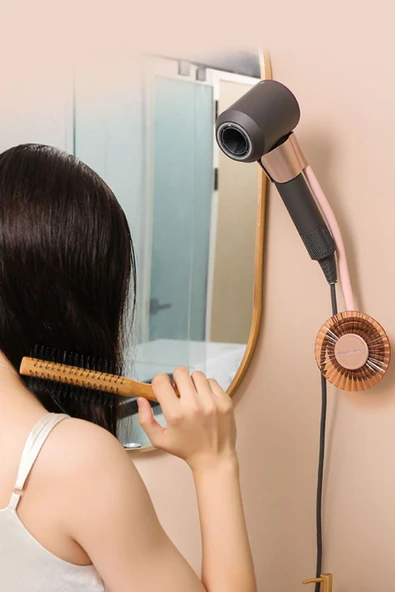 Duvar Monteli Saç Kurutma Makinesi Tutucu – Esnek Bükülebilir Universal 1 Kademeli Sabitleyici Aparat - 2