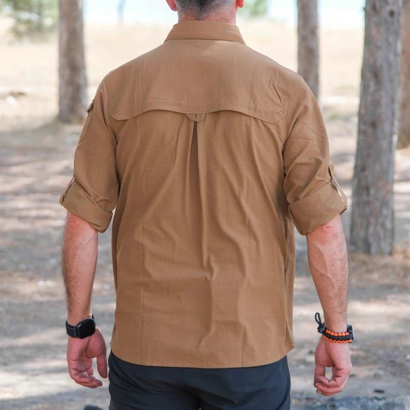 Loç Outdoor Tactical Erkek Gömleği Kum - 4