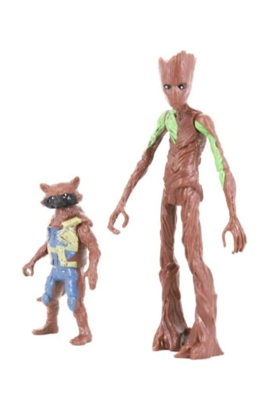 Bambam Avengers Yenilmezler Figür Oyuncak Groot & Roket Rakun 16 Cm. - 3