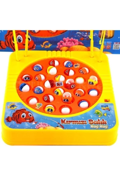 Bambamtoys Müzikli Balık Tutma Oyuncagı Kırmızı Balık - Resim 2