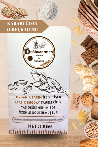 Taş Değirmenden Organik Organik Atalık Karabuğday (Greçka) Unu (Gluten İçermez) - 1 Kilo ürün görseli