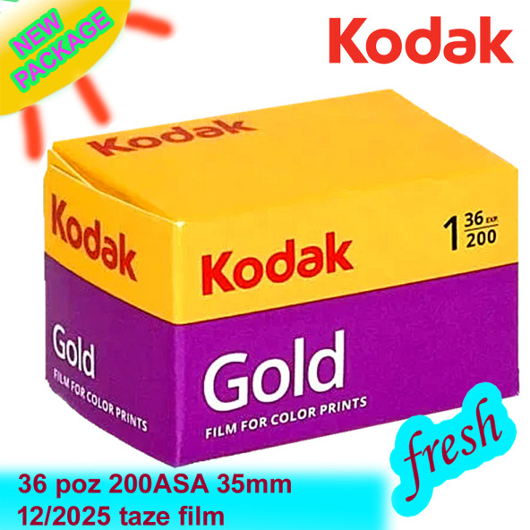 Fotoğraf filmi Kodak Gold 200 Analog taze film