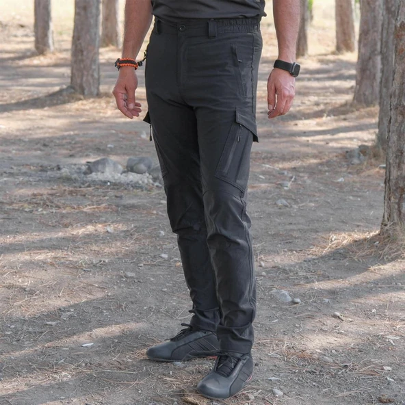 Erkek Outdoor Pantolon - Tactical - Siyah - 6