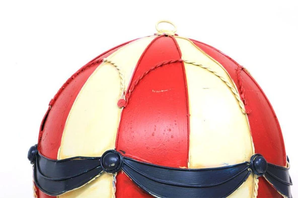 Dekoratif Metal Sıcak Hava Balonu Vintage Biblo Ev Ofis Hediyelik - 4