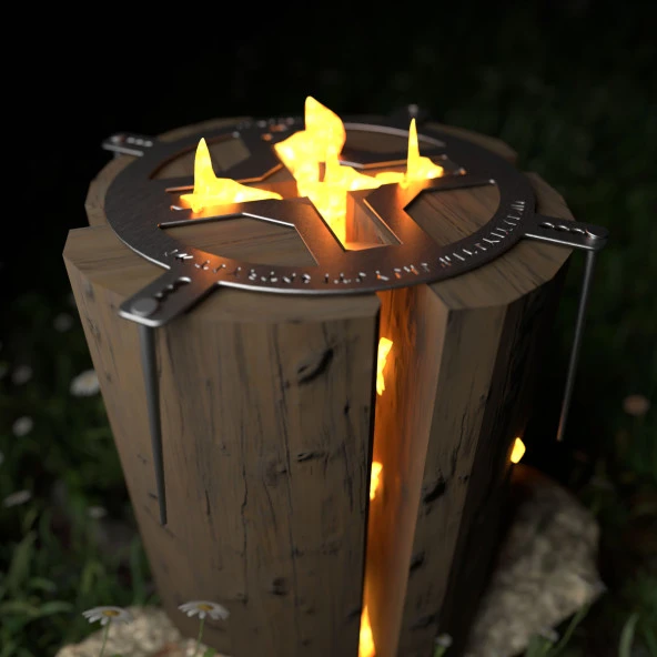 Kamp Ayısı® SwedeFire™: Bushcraft İsveç Kütük Ocağı - 9