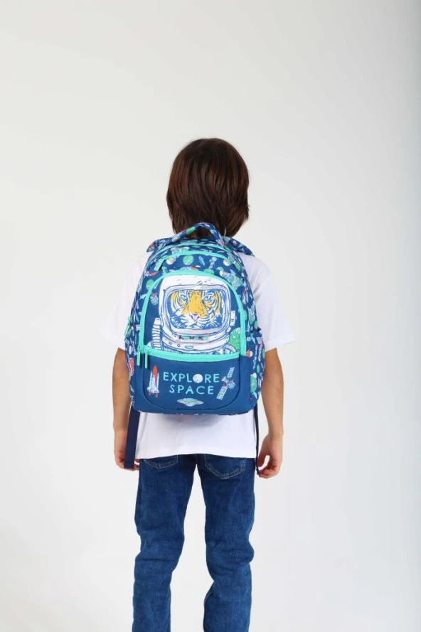 Kaukko Kids Sırt Çantası Square Tiger L5164 - 2