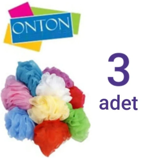 Onton Banyo Duş Lifi 35 G x 3'lü Çok Renkli