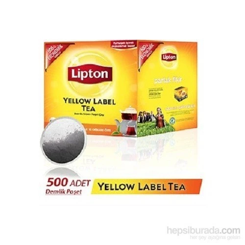 Lipton Yellow Label 3.2 gr 500'lü Demlik Poşet Çay - 2
