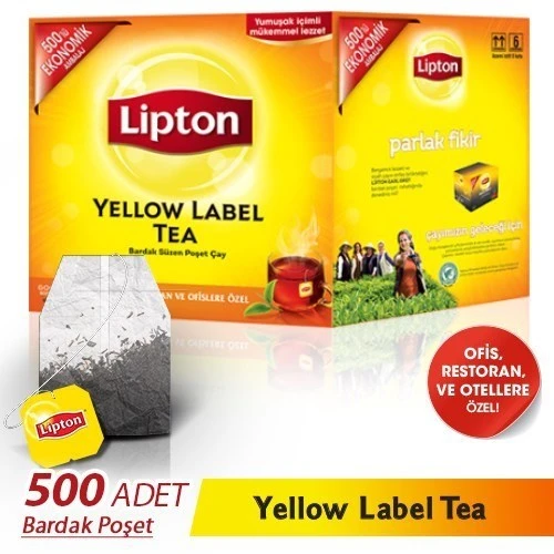 Lipton Yellow Label 2 gr 500'lü Bardak Poşet Çay