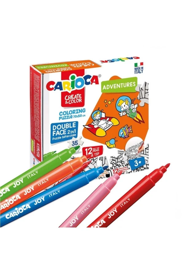 Marka: Carioca 35 Parça Boyanabilir Maceralar Çift Taraflı Puzzle Kategori: Puzzle