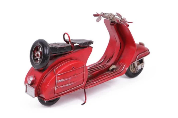 Dekoratif Metal Scooter Vintage Dekoratif Ev Ofis Hediyelik - 4