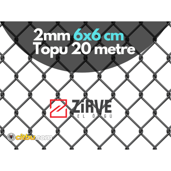 Zirve Tel Örgü 2 mm 6x6, 150 cm Boy, 20 M