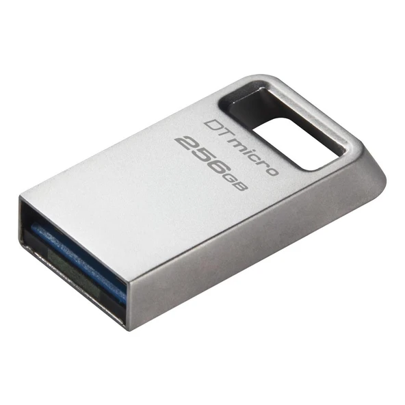 Kingston DTMC3G2-256GB DataTraveler Micro 200MB-s Metal USB 3.2 Gen 1 Flash Bellek ürün görseli 1