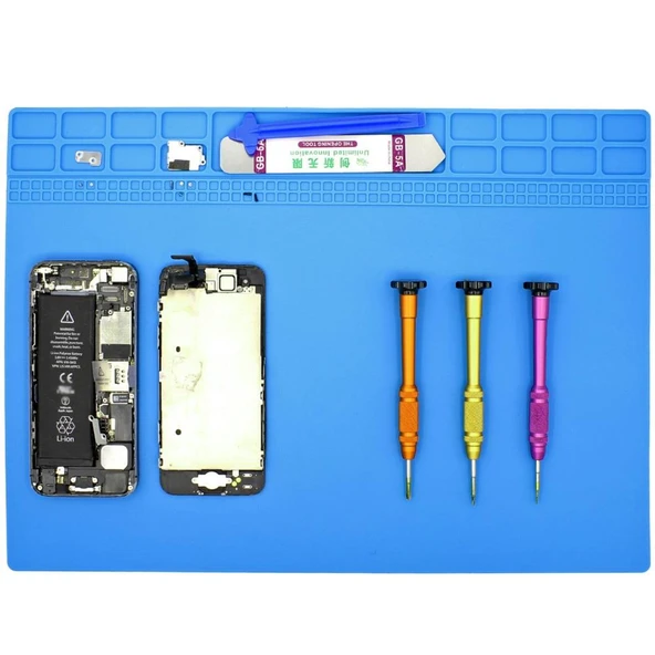 WellHise 35*25CM Mat Anti-Statik Kauçuk Tamir Pedi - 5