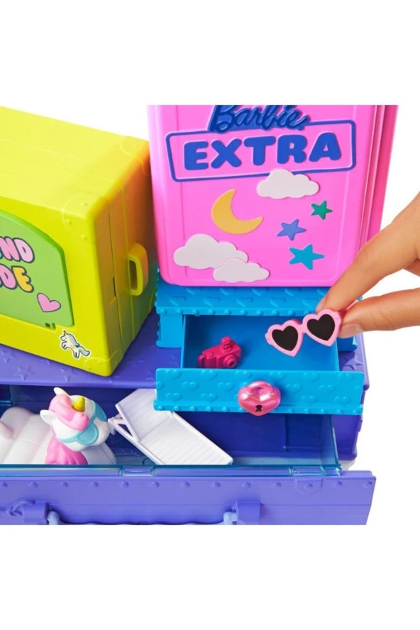 FABBATOYS HDY91 Barbie Extra - Mini Bebekler ve Hayvan Dostlarının Seyahat Maceraları - 3