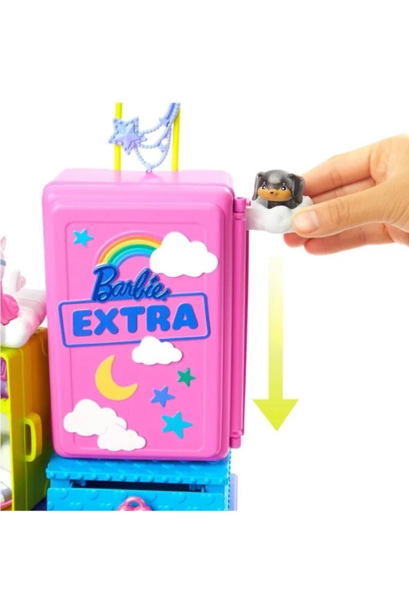 FABBATOYS HDY91 Barbie Extra - Mini Bebekler ve Hayvan Dostlarının Seyahat Maceraları - 4