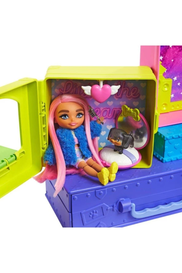 FABBATOYS HDY91 Barbie Extra - Mini Bebekler ve Hayvan Dostlarının Seyahat Maceraları - 7