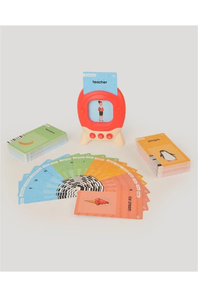 Öğretici Ingilizce Konuşan Flash Kartlar Kırmızı - 4