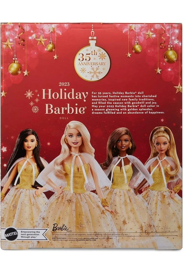 2023 MUTLU YILLAR BEBEĞİ YENİ YIL BARBİE SARIŞIN 35. YIL BARBIE - 3