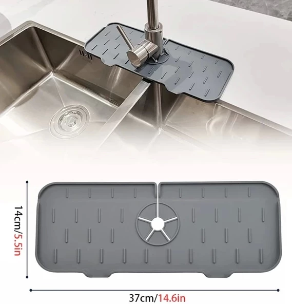 Pratik Mutfak Banyo Lavabo Kenarı Silikon Matı Mc-628 - 4