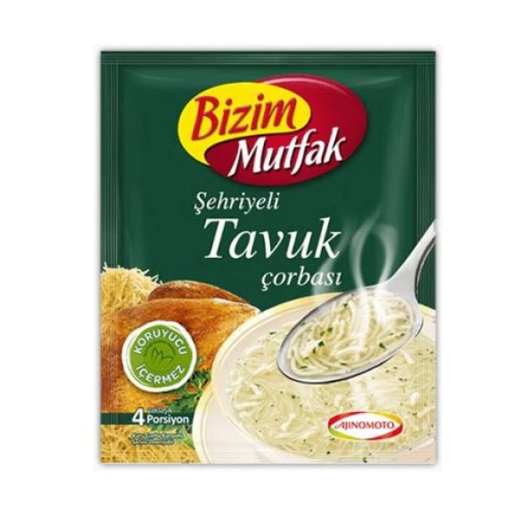 Bizim Mutfak Hazır Şehriyeli Tavuk Çorba 58 Gr. (24'lü)