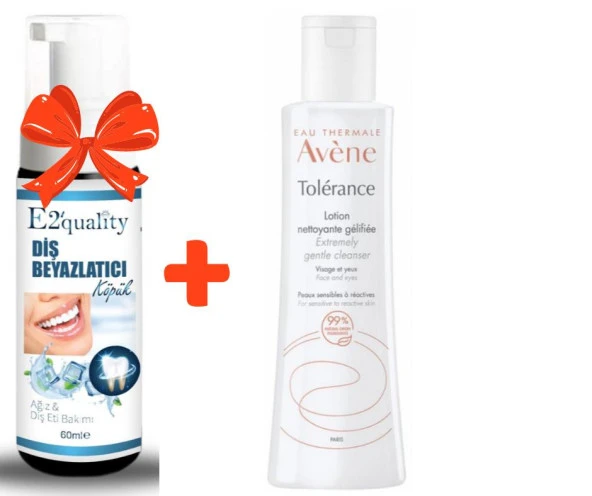 E2'quality Diş Beyazlatıcı Köpük + Avene Extremely Gentle Cleanser 200 ml