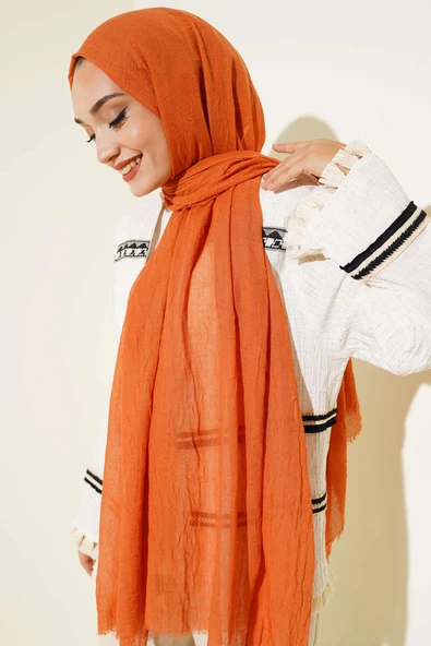 Organik Bambu Kraş Şal Mercan ürün görseli 1