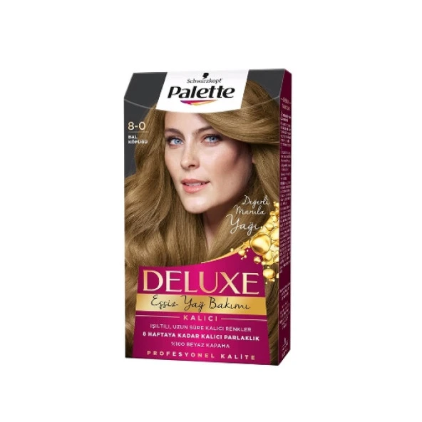 Palette Deluxe Saç Boyası Bal Köpüğü 8-0 (2'li)