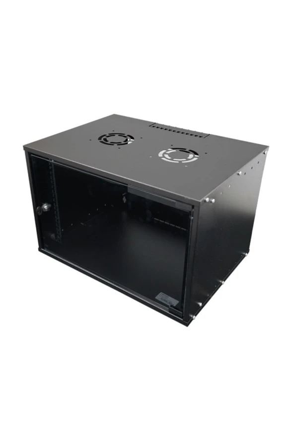 15U 545x400 Mm Duvar Tipi Soho Rack Kabinet Siyah 2 Yıl Üretici Garantili - Resim 3