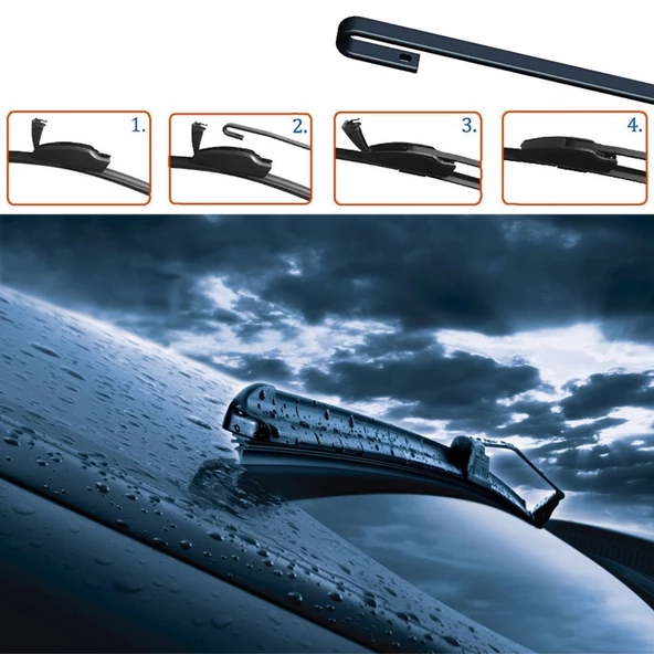 Hyundai Kona Muz Silecek Takımı (2018-2021) 65X40 -Ü - Resim 2