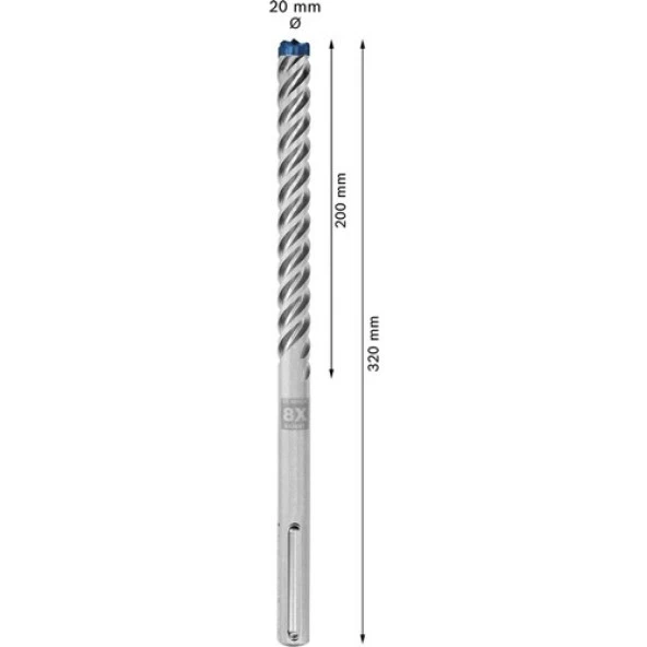 Bosch Expert 20 x 320 mm 5’li Yeni Sds Max-8x Delme Ucu 2608900265 - 2