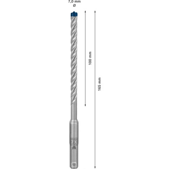 Bosch Expert Sds Plus-7x Kırıcı Delici Delme Ucu 7 x 100 x 165 mm