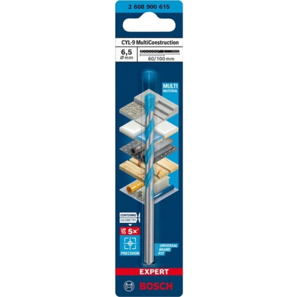 Bosch Expert 6.5X100 mm Cyl-9 Çok Amaçlı Matkap Ucu 2608900615 - 2