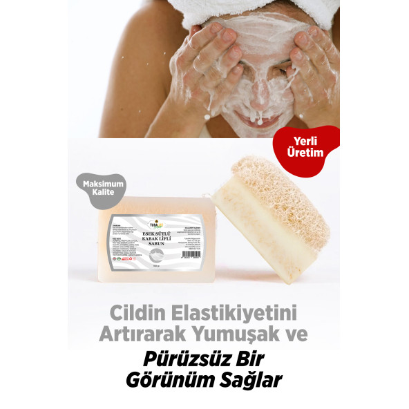 Tubalıfe Eşek Sütlü Kabak Lifli Sabun 100 gr - 3
