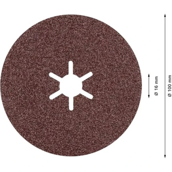 Bosch R781 Expert 100 mm 80 Kum Metal Disk Zımpara 25'li 2608621790 - Resim 2