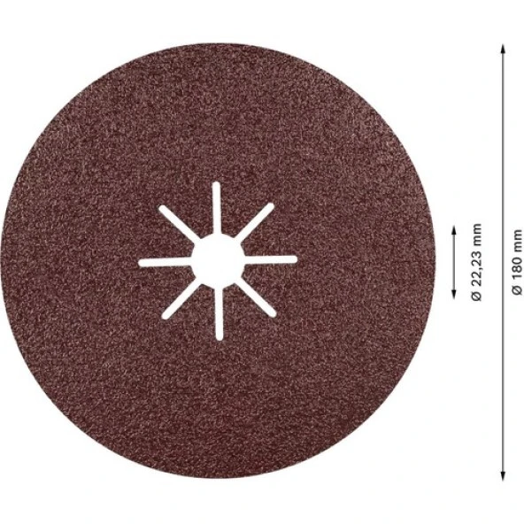 Bosch R781 Expert 180 mm 60 Kum Metal Disk Zımpara 25'li 2608621798 - Resim 2