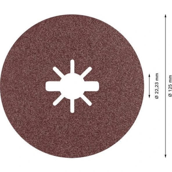 Bosch R781 Expert 125 mm 80 Kum Metal Disk Zımpara 2608621784 - Resim 2