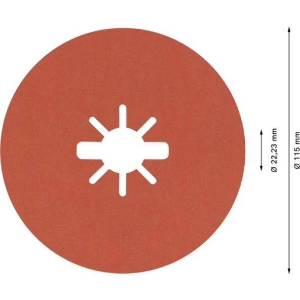 Bosch R782 Expert 115 MM120 Kum Inox Disk Zımpara 5'li 2608621807 - 2