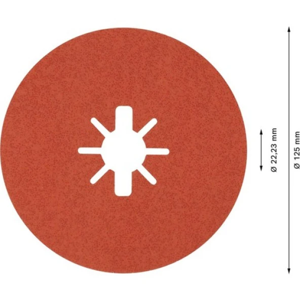 Bosch R782 Expert 125 mm 60 Kum Inox Disk Zımpara 5'li 2608621809 - 2