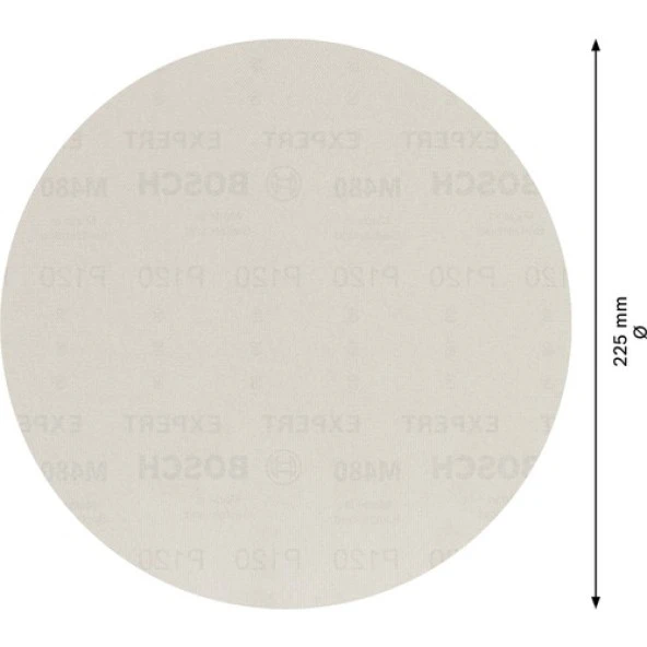Bosch Expert M480 Zımpara Ağı Alçıpan Zımpara Makineleri İçin 225 Mm G 120 25 Parça - Resim 2