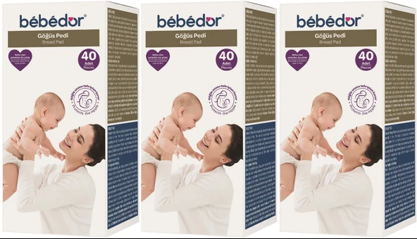 Bebedor Göğüs Pedi 120 Adet (3PK*40)